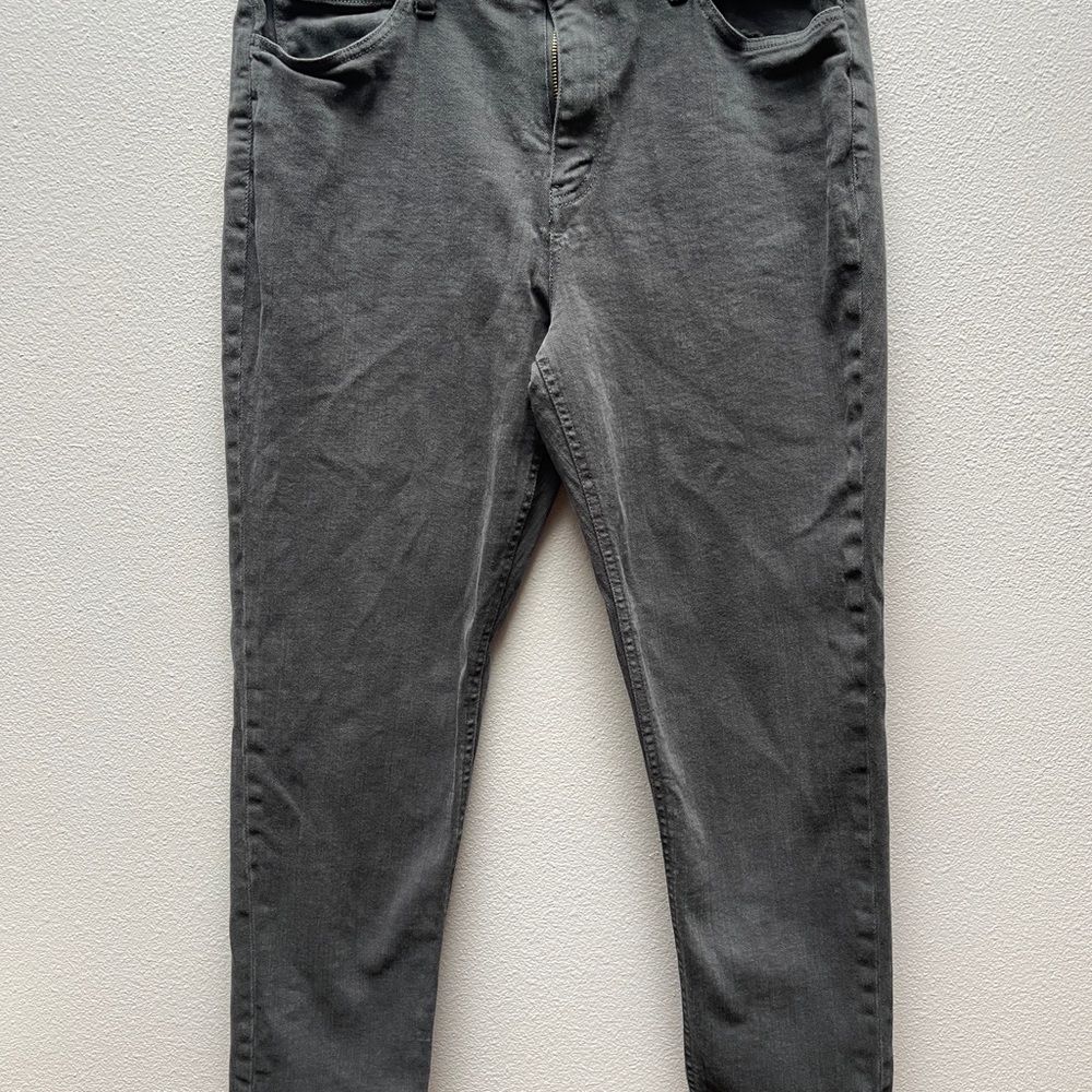 Studio Blue Casey Mid Rise Relaxed Pant - Gray - Size 14